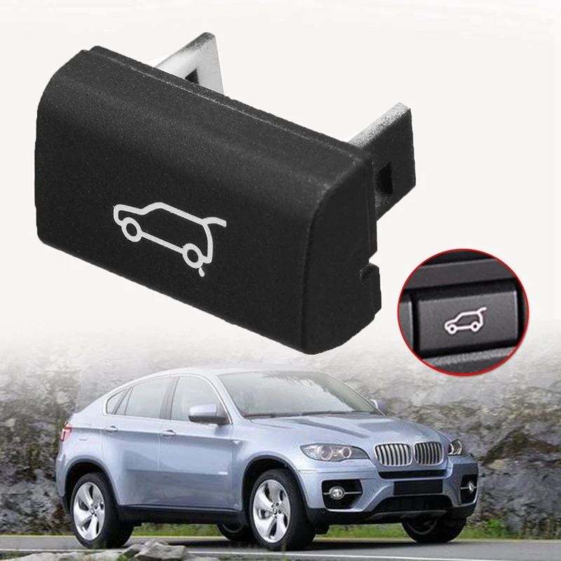 뒷문 후면 트렁크 스위치 단추 커버, BMW X5 E70 2006-2013 X6 E71 2008-14 용, 10X