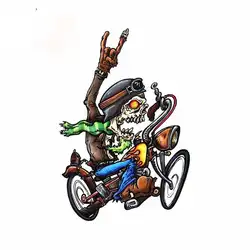 Fuzhen Boutique Decals Exterior Accessories for Reaper Bobber Skull Car Stickers Anime Car Scratch-proof Sticker Vinyl Decal