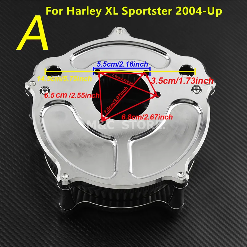 Chrome Motorcycle Air Filter Cleaner