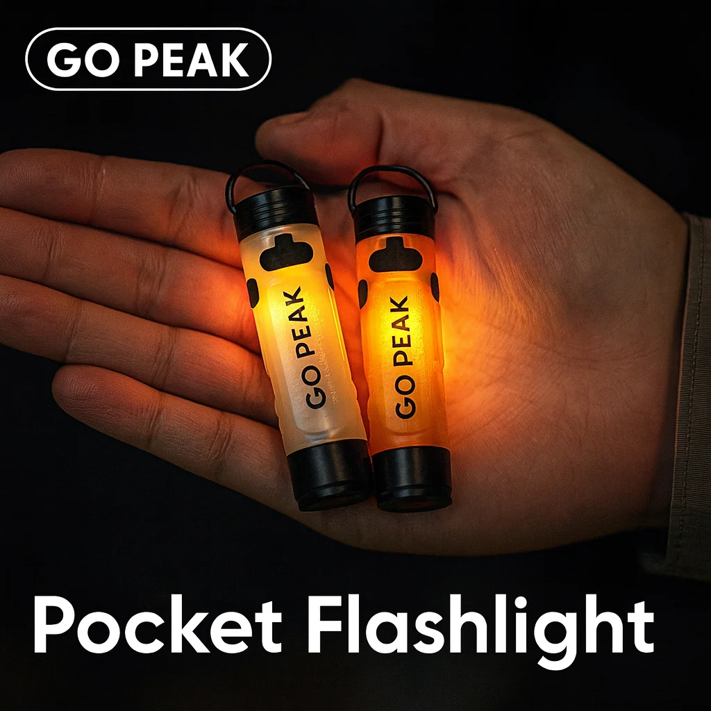 Pocket Mini Flashlight GOPEAK Outdoor Key Clip Cap Ambient Led Long Endurance Disaster Relief Emergency 5050