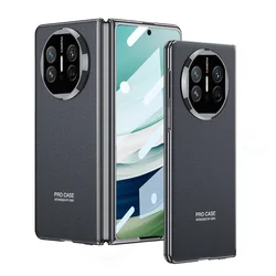 Premium Electroplated Anti-Glare Matte Protective Case with Screen Glass for Mate X5 (1 PC Hard)