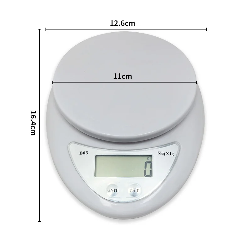 Escalas eletrônicas do diodo emissor de luz da escala digital portátil de 5kg/1g balança eletrônica