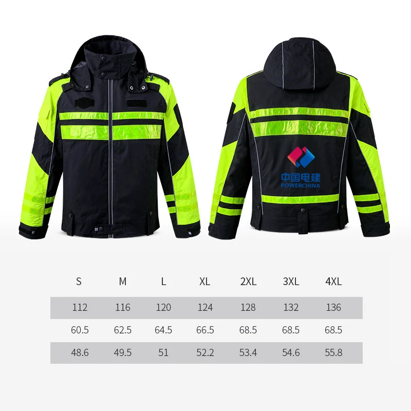 Black High Visibility Reflective Jackets for Men Cold-proof Windproof Light  Waterproof Thickened Winter Safety Jacket Work Wear - AliExpress