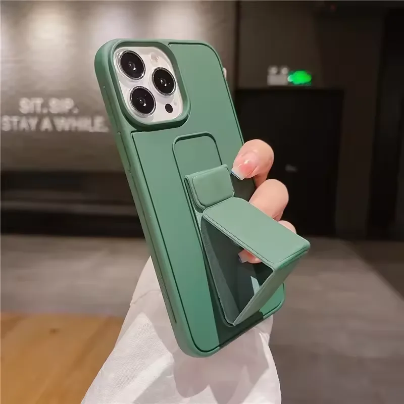 Foldable Wrist Strap Phone Case - Drop Resistant Hard Cover