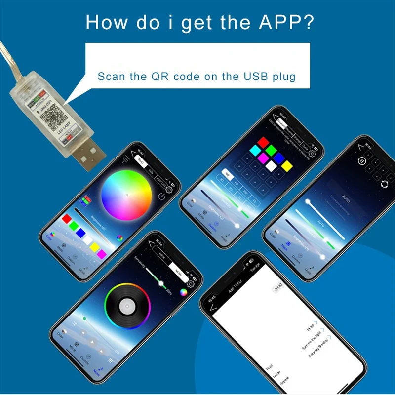 Bande Lumineuse LED RVB USB Pour Smart TV : Décoration Chambre