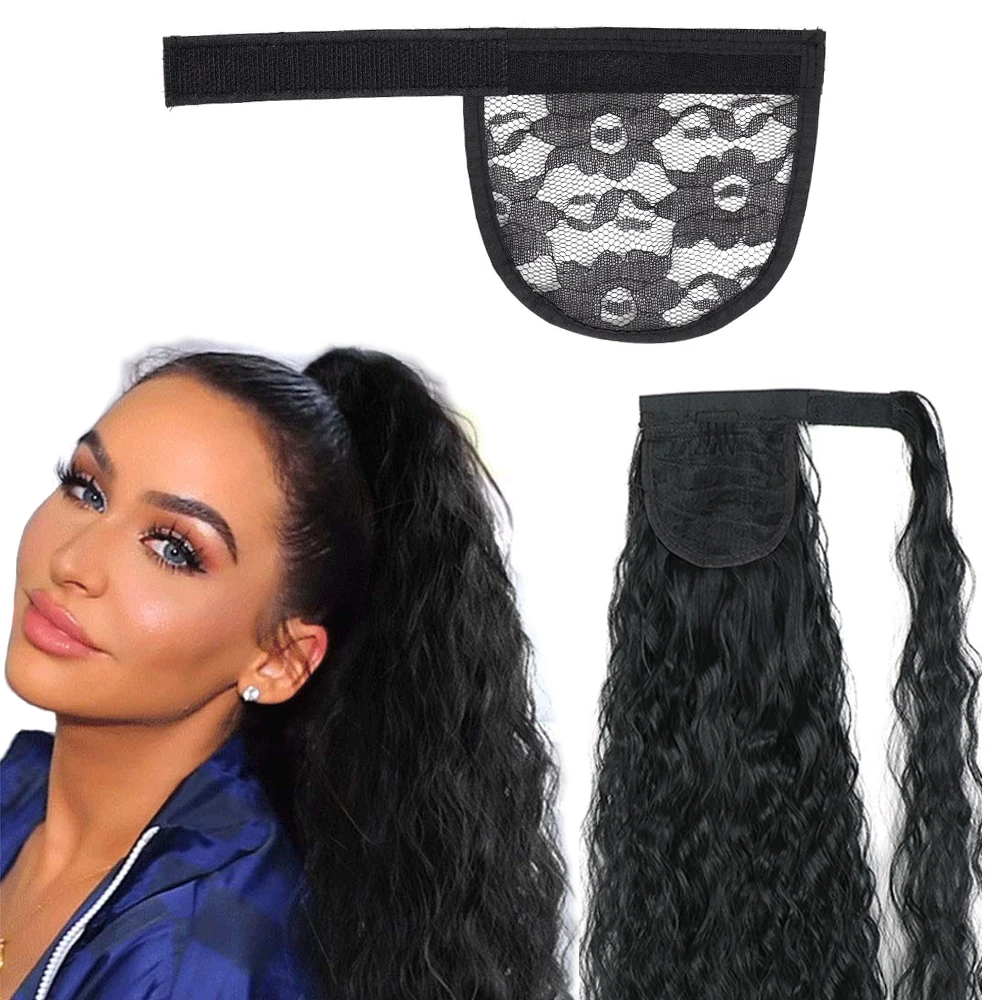 Ponytail Net Base Hair Net For Making Ponytail Hair Extension Black Pony Tail Weaving With Adjust Strap Lace For Wigs
