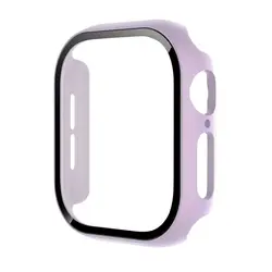 Premium Glass Screen Protector & Bumper Case for Apple Watch - Universal Fit (Lavender)