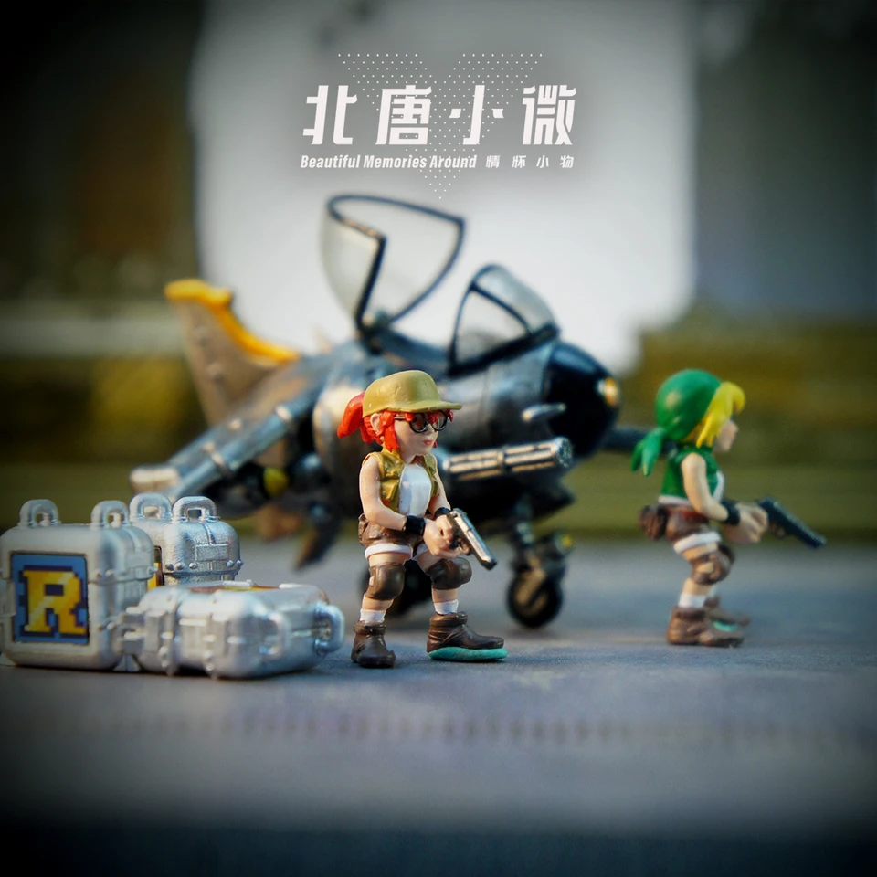 SNK L SLUG ジオラマ 5体セット SNK L SLUG ジオラマ 5体セット 1:64 metal slug maré genuína jogar