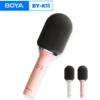 BOYA K11 micrófono de Karaoke inalámbrico Bluetooth, máquina de canto portátil para niños, canto, KTV,Rever, cambiador de voz, transmisión en vivo