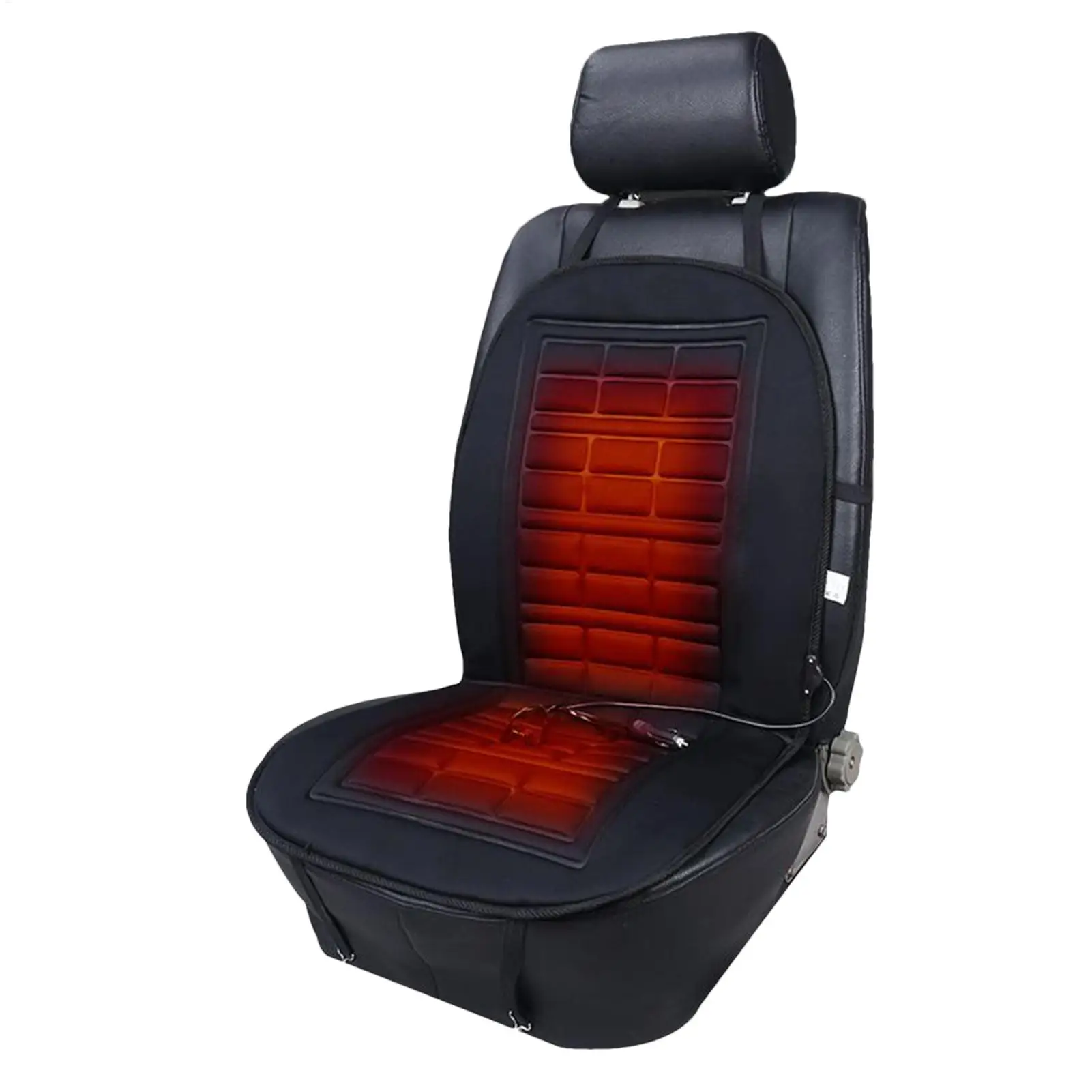Winter Heated Car Seat Cover Warmer Automotive Accessories 12V Car Seat Warmer Pad with 2 Levels Car Seat Protector Cloak Cover