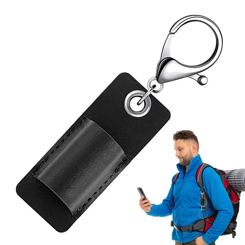 

Portable Pen Holder Leather Pen Holder Portable Pen Holder Pen Insert Accessories Glasses Hanging Holder ​ Leather Badge Holder