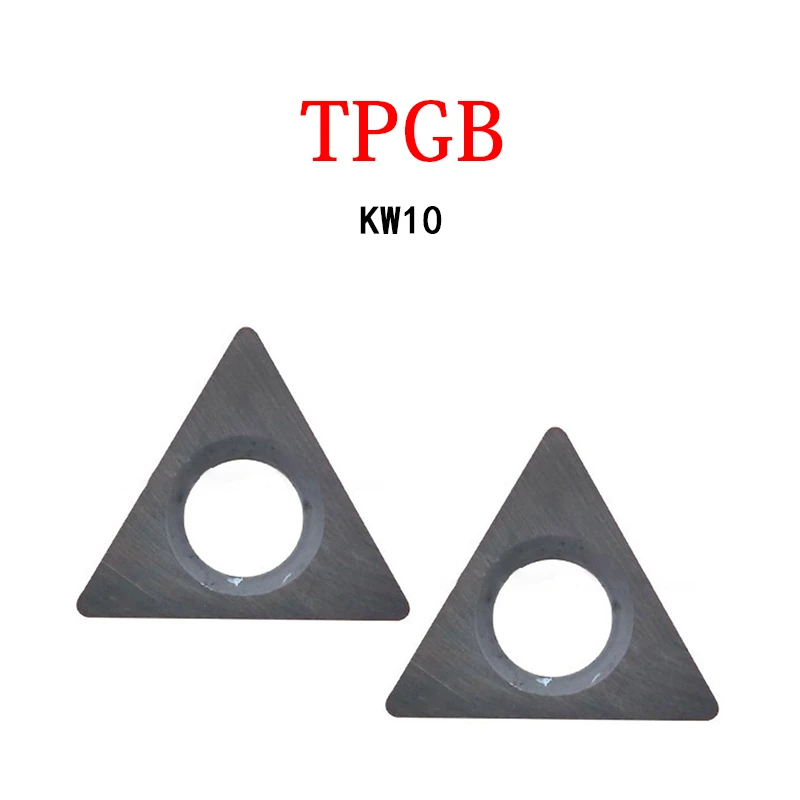 Inserts 100% Original TPGB080204 TPGB TPGB110304 TPGB110308 TPGB160304 KW10 CNC Machine Carbide Lathe Cutting Tool High Quality corner rounding cutter