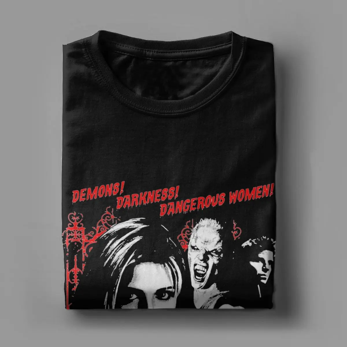 Men Women T-Shirt Buffy The Vampire Slayer Humor 100% Cotton Tees Short Sleeve Horror TV T Shirt Round Neck Clothes Gift Idea