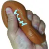 Relax with our Anti stress Fidget Rugby Ball for Office and Kids Brown Pressure Release Bouncy Squeeze Stress Relief Toy 2