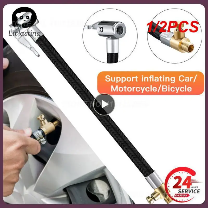 

1/2PCS Tire Nozzle For Car Pump Tip Tyre Valve Tire Inflation Valve Connector Clip-on Adapter Accessories Clip Type Nozzle
