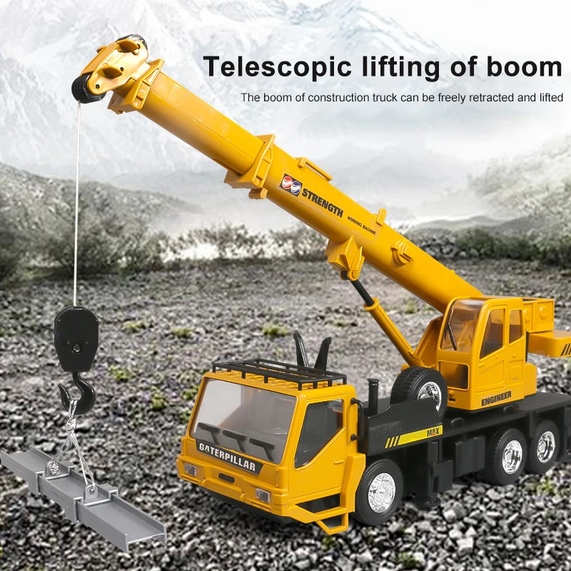 Rc Toys For Kids Lift Construction Engineering Simulate Crane Model Trucks Car rc cars rc trucks rc construction toy Remote Control Alloy Transporter Children Toys