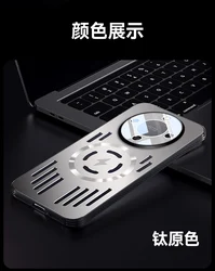 Enhanced MagSafe Charging Metal Heat Dissipation Phone Case with Aluminum Alloy Shockproof Bumper - Magic 8 lite (TH)