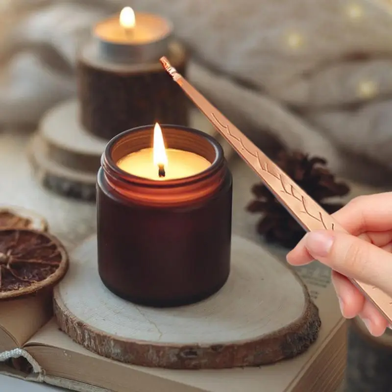 Spegni Candela A Campana In Acciaio Inox - Estintore Per Stoppino, Design Elegante In Oro - Foto 12