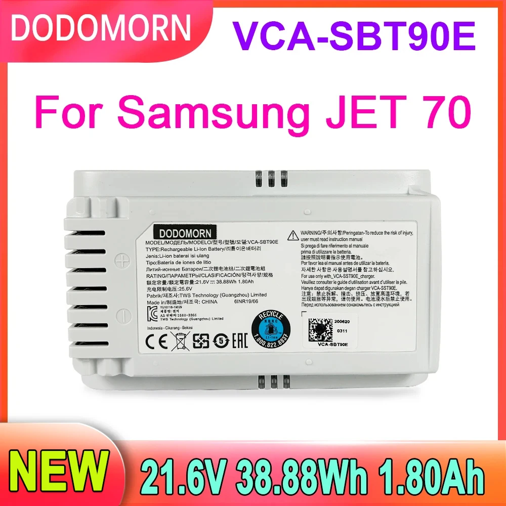 21-6V-VCA-SBT90E-For-Samsung-Jet-70-Vacuum-Cleaner-Battery-38-88Wh-1 ...