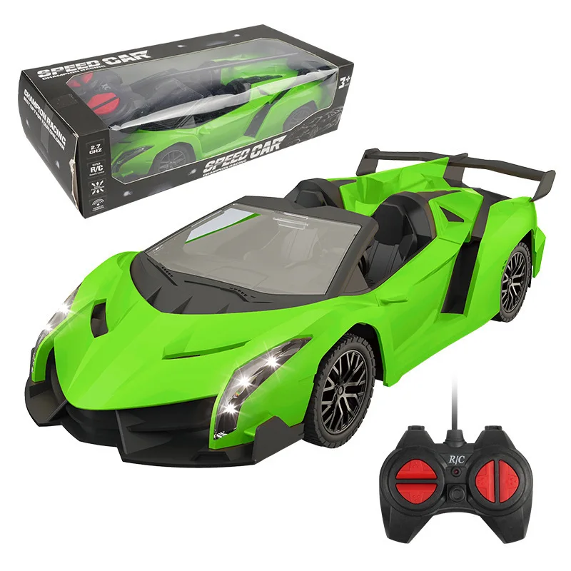 Four-Way Remote Control Car Rechargeable Fall-Resistant Racing Sports Car Luminous Drift Racing Car Children Boy Toy Car Gifts 5