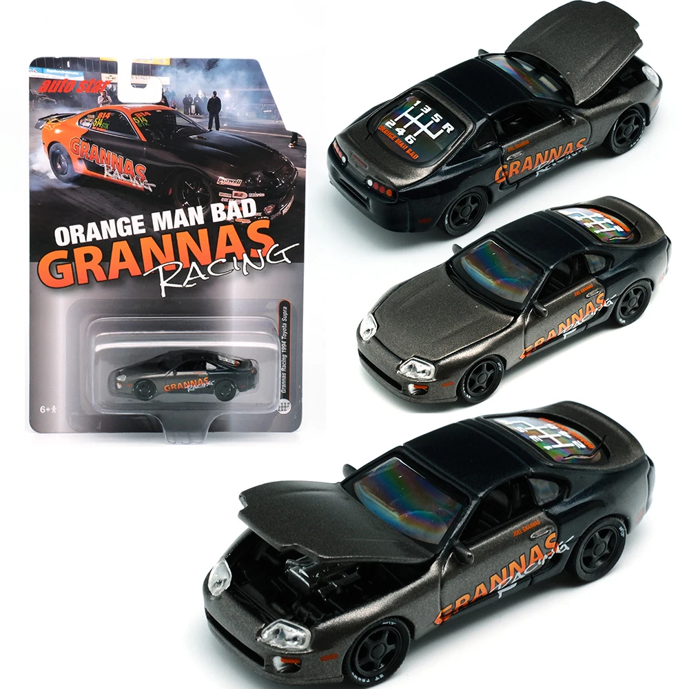 1/64 Diecast Auto World AS Alloy Model Car Johnny Lightning Vintage Car Modern Muscle Hidden Chevrolet Tile Truck Mazda RX-7 Toy 5