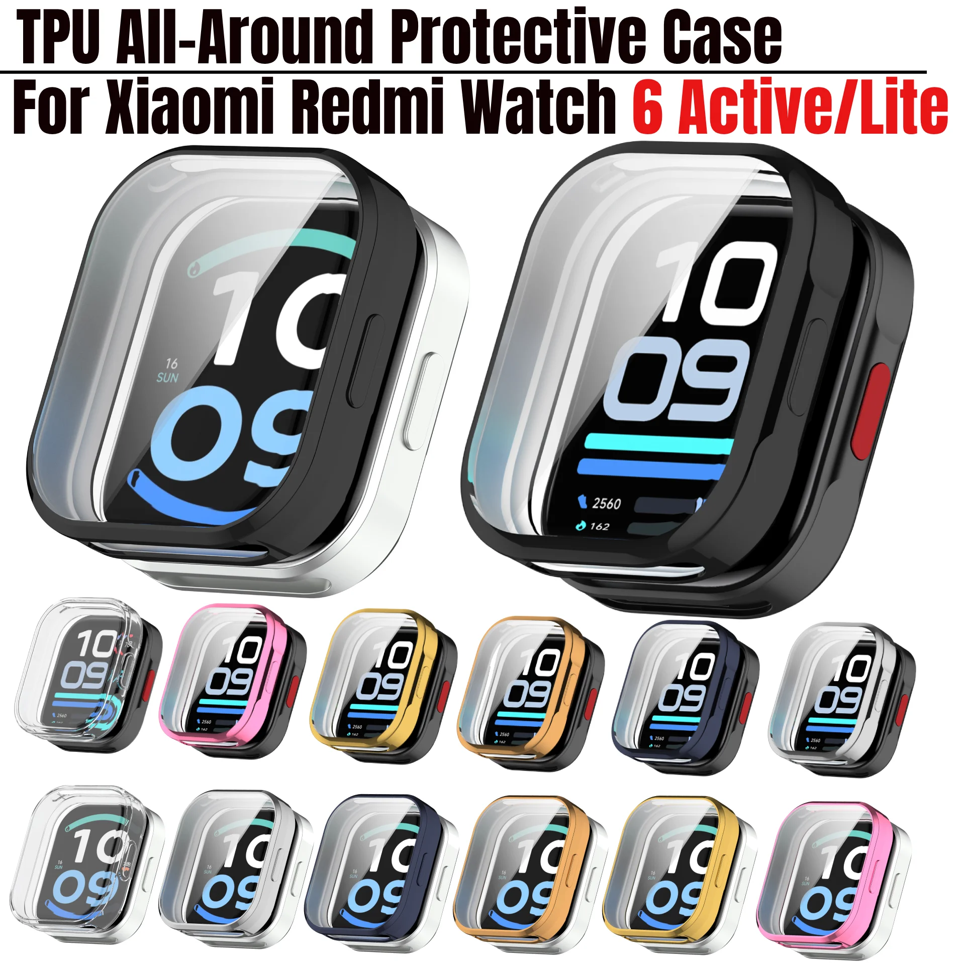 TPU Soft Screen Protector Bumper Case for Smartwatch Accessories