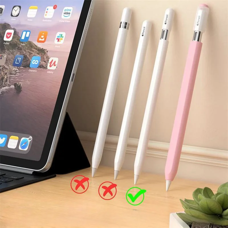 Pencil Case For Apple Pencil USB-C Tablet Stylus Protective Cover Soft Silicone Shockproof Non-slip