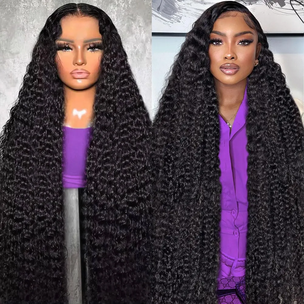 Deep Wave 13x6 HD Lace Front Human Hair Wig 200% Density Loose Water Curly 360 Full 5x5 Glueless Lace Frontal Wigs for Women