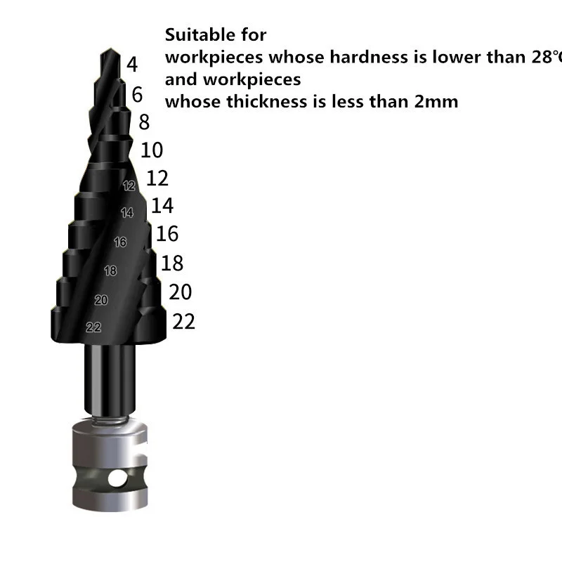 Рисунок 6 - Быстрорежущее ступенчатое сверло с титановым покрытием