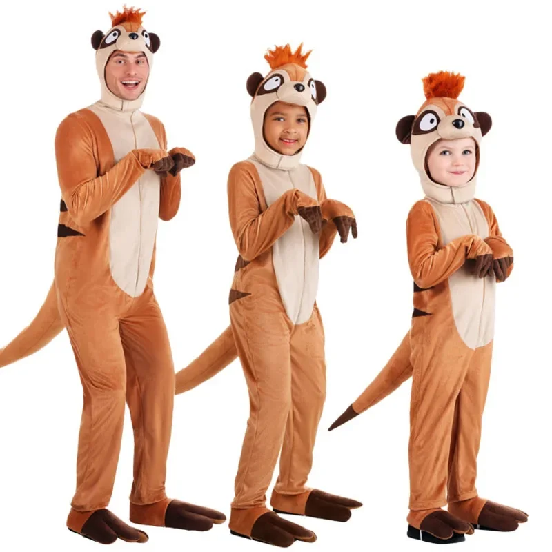 

Halloween Costume Children's Day Stage Performance Cosplay Adult Children African Animal Mongoose Meerkat Role Playing Costume