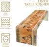 Ancient Egypt Linen Table Runner Mythology Egyptian Gods Pharaohs Antique Hieroglyphs Table Runne for Kitchen Dining Party Decor 4