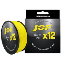 JOF X12 500M 300M Braided Fishing Line 12 Strands MultiColor Multifilament Saltwater PE Line 20 24 35 40 50 65 80LB 2