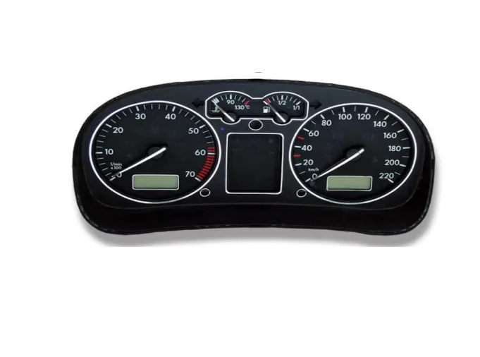 Chrome Dashboard Gauge Ring Set for VW Golf Jetta Bora MK4 Eurovan T4 Long Nose 97-03 Passat B5 97-01 styling dashboard gauge ring set