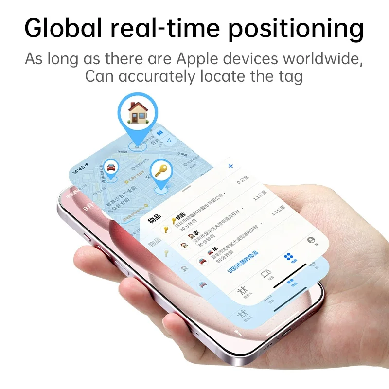 Smart Bluetooth GPS Tracker Apple Find My APP ITag Anti Lost Reminder Device MFI Rated Locator Car Key Pet Kids Finder