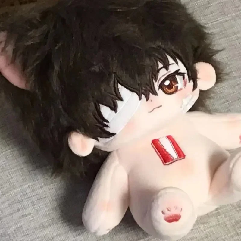 

Anime Bungo Stray Dogs Dazai Osamu 20cm Nude Body Plush Doll Toys Soft Stuffed Plushie