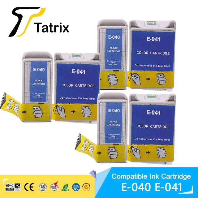 Tatrix – Cartouche D'encre Pour Epson 040 041 T040 T041, Pour Imprimante  Epson Stylus C62 / Stylus Cx3200 - Cartouches D'encre - AliExpress