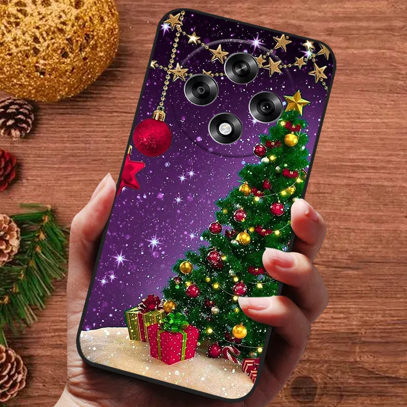 Festive Christmas Soft Silicone Bumper Back Cover