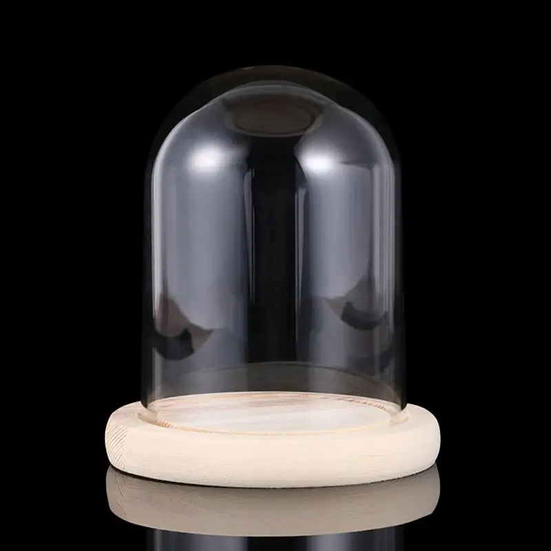 Glass Display Dome 12X Glass Dome Flower Jar Bell Cloche for Christmas Decoration