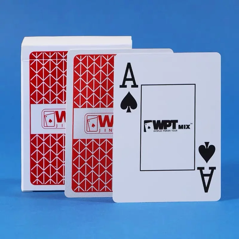 Playing Cards Plastic Playing Cards Poker Set 1 Sets Baccarat Texas Hold'em Waterproof Smooth Bridge Games Red/Blue