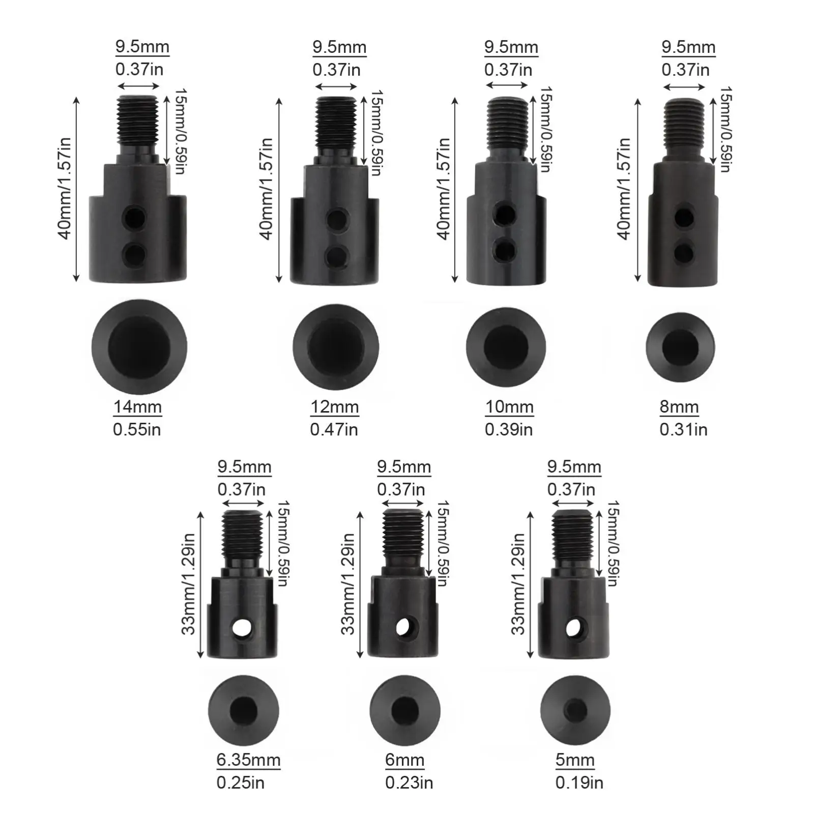 Threaded Connecting Rod Drill Chuck Accessories Connector Clamps Drill Collet Chuck Boring Machine Parts