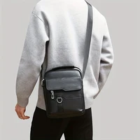 Neutral style men's and women's business single shoulder bag, suitable for business trips, made of PU material - Image 6