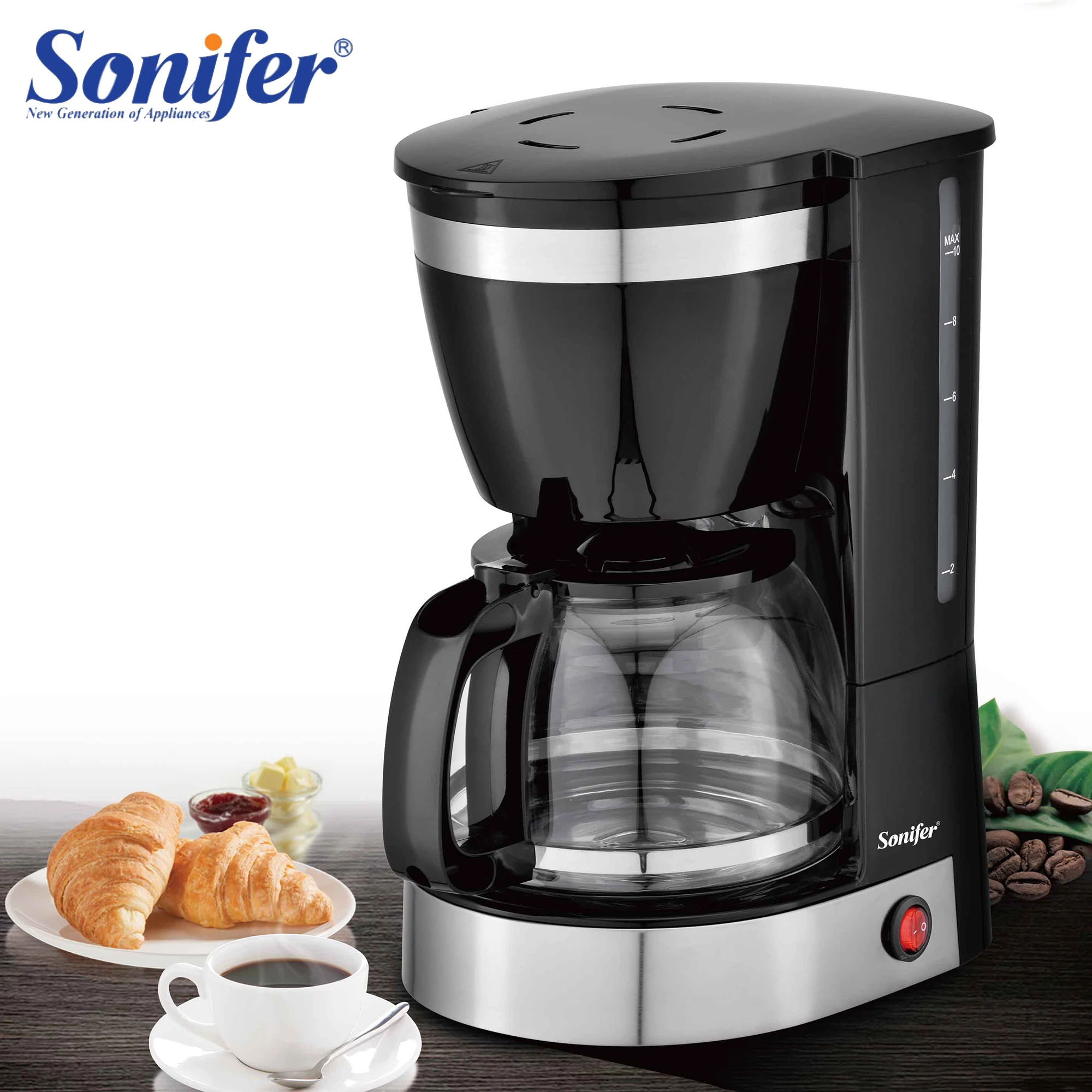 125LElectricDripCoffeeMaker550WHouseholdCoffeeMachine6Cup