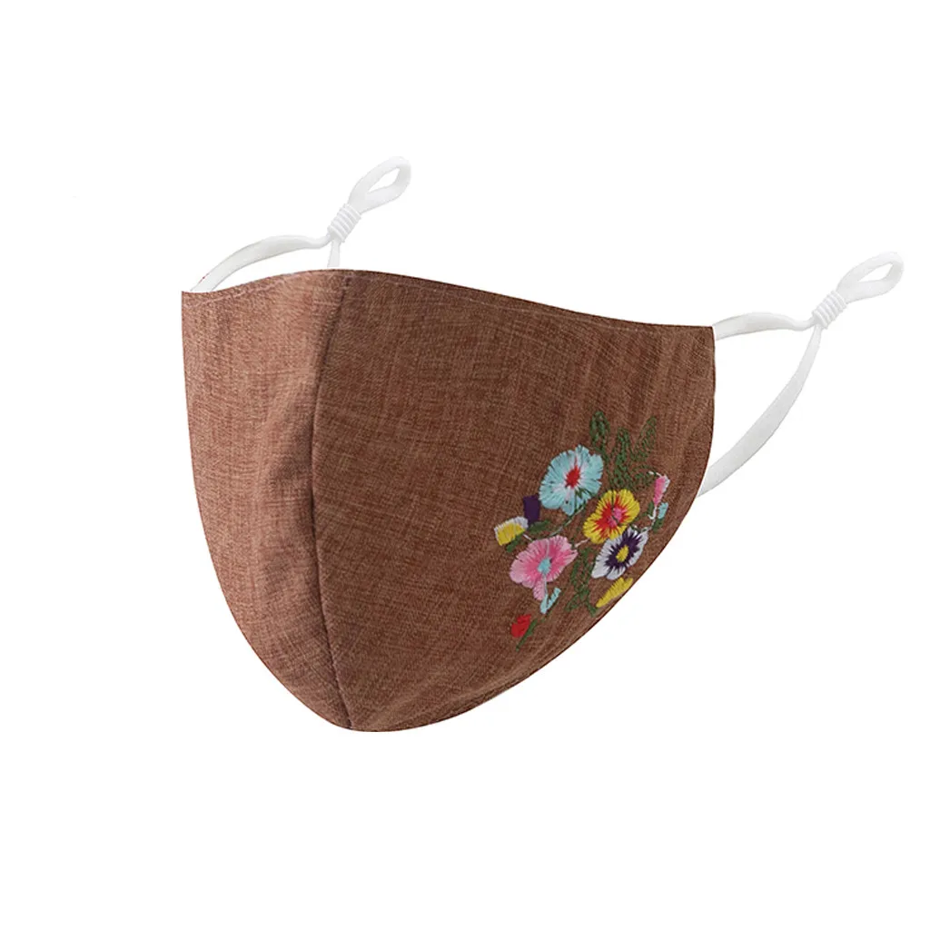 Adult Washable Print Breathable Windproof Protective Mask Outdoor Dust-Proof Face Protective Mask Reusable Washable 1PC