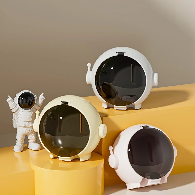 Astronaut Wall-Mounted Electric Toothbrush Holder Toothbrushes with Lid Organizer Suction Traceless Hook bathroom accessories