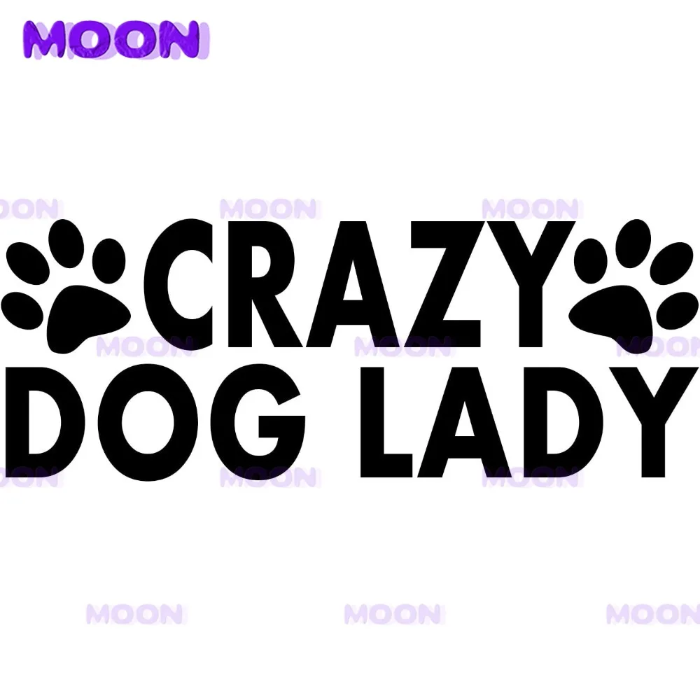 

Креативная виниловая наклейка на бампер с изображением сумасшедшей собаки леди