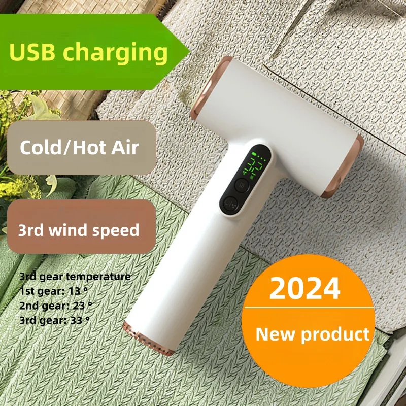 Hair Dryer Cold/Hot Wireless Hair Dryer USB Wireless Charging Strong Wind Home/Dormitory/Business Travel Essential