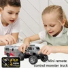 1:64 Mini RC Truck 2.4G Remote Control Off-road Monster Truck Adjustable Speed Alloy Model Climbing RC Car Children's Toy Gift 3