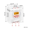 Backlights Big LCD Display Three phases 380V 415V 7 Days Programmable Timer Switch with 1 Second Interval 5