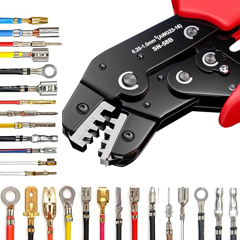 Ratcheting Crimping Tool Set For Dupont JST MOLEX Open Barrel,Dupont Molex JST TE Terminals & EPC PCIE SATA Pins SN-58B image 6