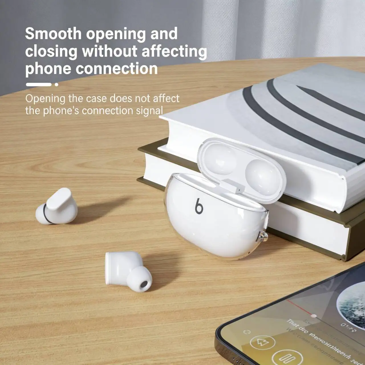 รูปสินค้า เคสหูฟัง Beats Studio Buds ทนทาน TPU นิ่ม ใส กันกระแทก ป้องกันฝุ่น